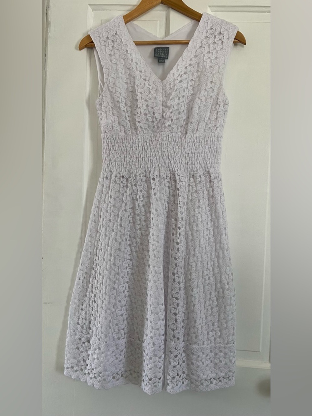 White Dress Women’s Small Lace Bridal Shower Baby Bachelorette Cruise Wedding